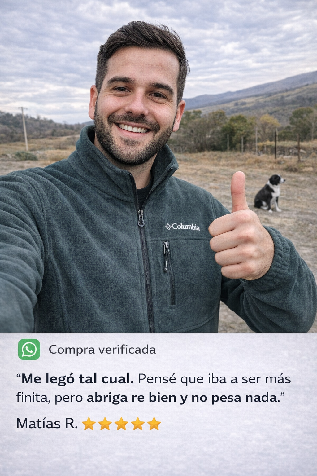 Campera micropolar uso real